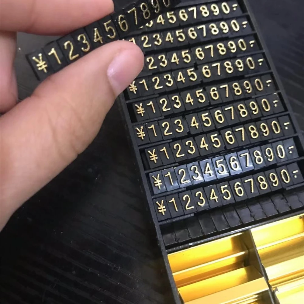 Золотые ювелирные изделия многоразовый мини металлический ценник полка для