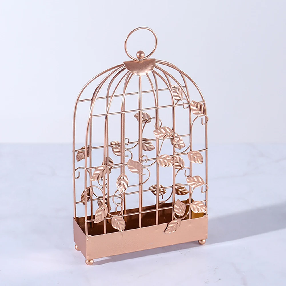 

Nordic Style Birdcage Shaped Iron Mosquito Coil Holder Incense Plate Home Decor