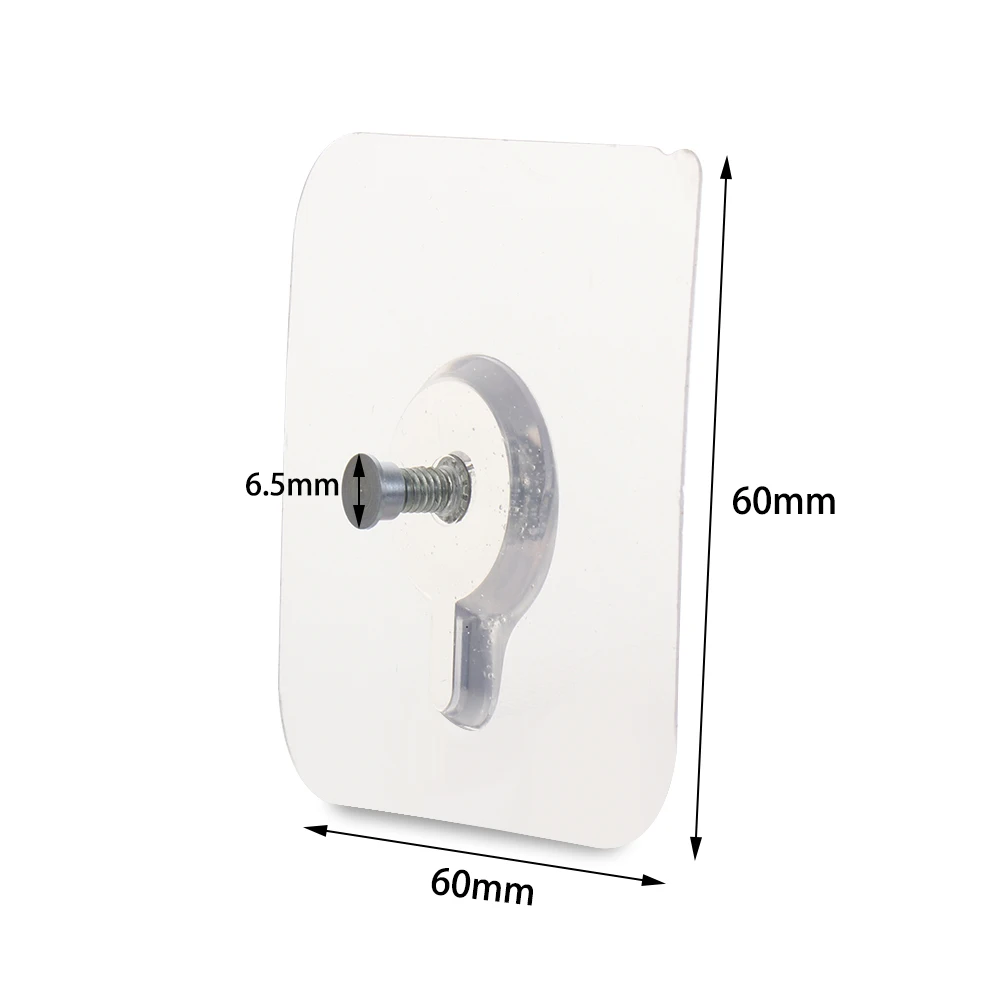 2/4 шт. прозрачные водонепроницаемые крючки для хранения | Дом и сад