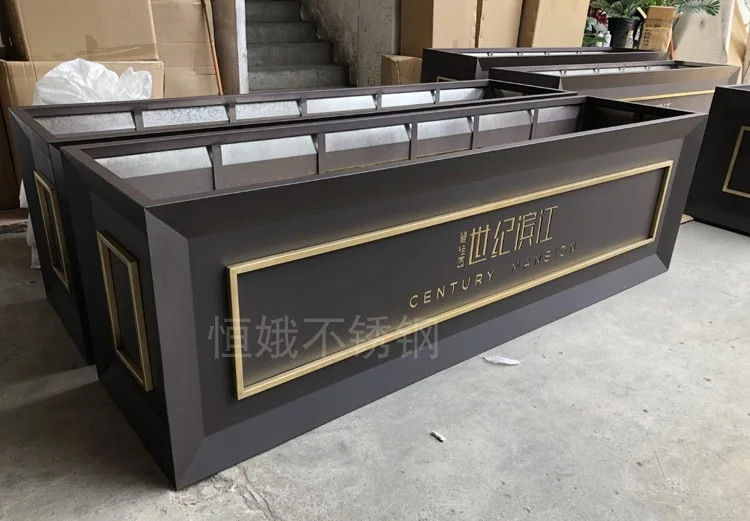 Индивидуальные Длина садовый горшок вазон делитель стены/из