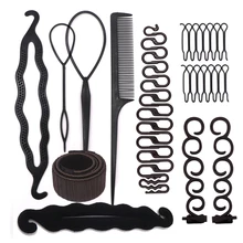 Accessoires de coiffure pour femmes, outils de coiffure, Donut magique, fabricant de chignon, pince à cheveux, pince à cheveux, épingles à cheveux  (3)