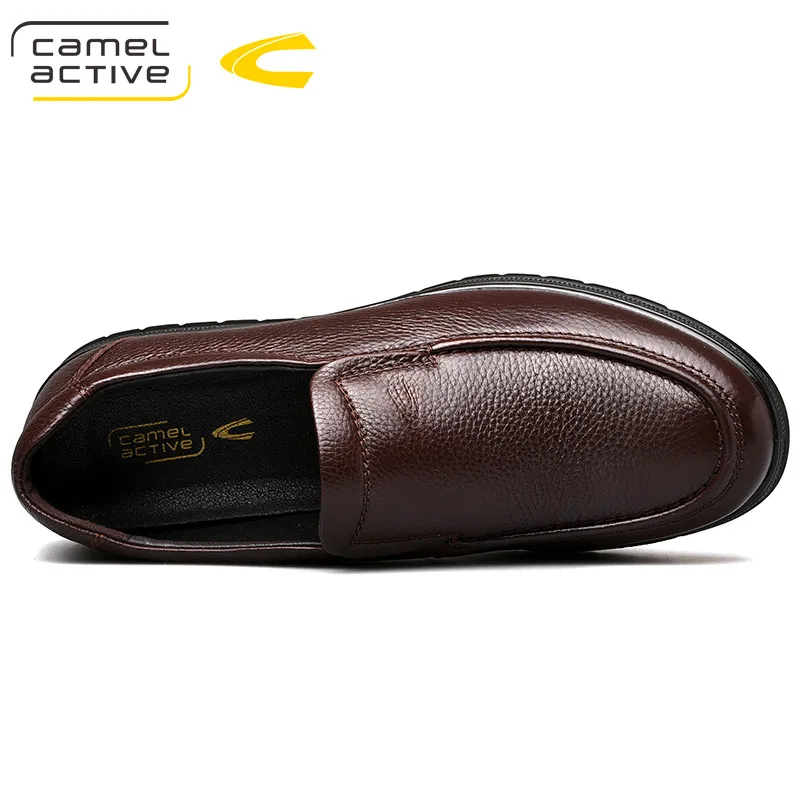 Camel Active New Business Dress Shoes Men's Genuine Leather Comfortable Men Loafers Cowhide Driving Soft Non-slip Casual | Обувь