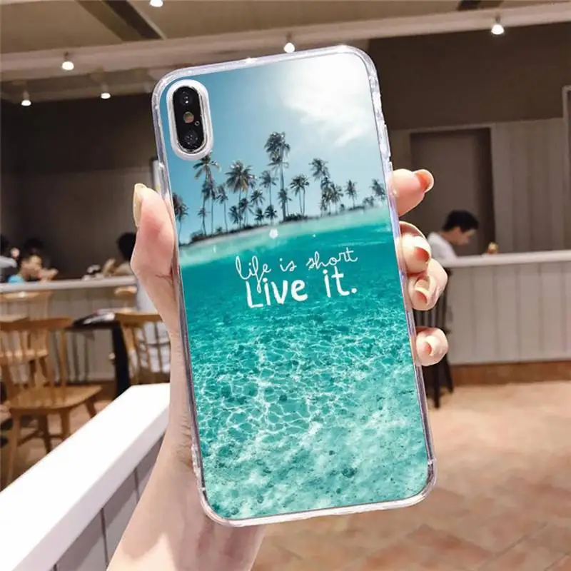 

Travel mountain sea beach quotes Phone Case Transparent soft For iphone 5 5s 5c se 6 6s 7 8 11 12 plus mini x xs xr pro max