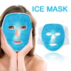 Холодная гелевая маска для лица с гелевыми бусинами, ледяная маска для горячей холодной терапии, успокаивает отечность, уставшие глаза, темные круги, охлаждающая маска на все лицо