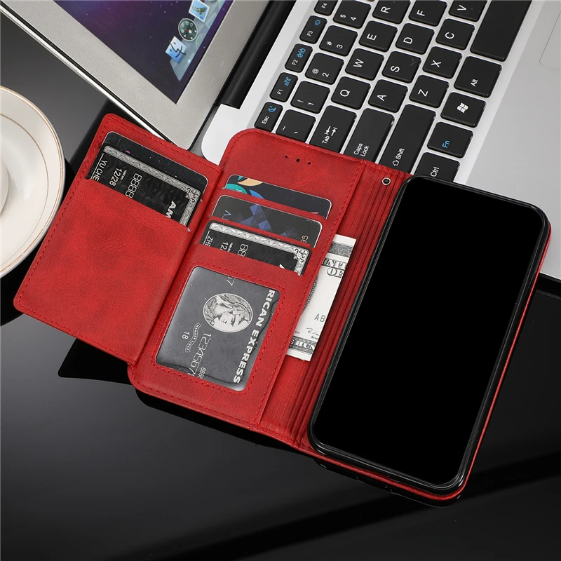 Luxury Leather Zipper Flip Wallet Case For iPhone 14 13 12 Mini 11 Pro X XS MAX XR 6 6s 7 8 Plus SE 2020 2022 Cards Phone Cover