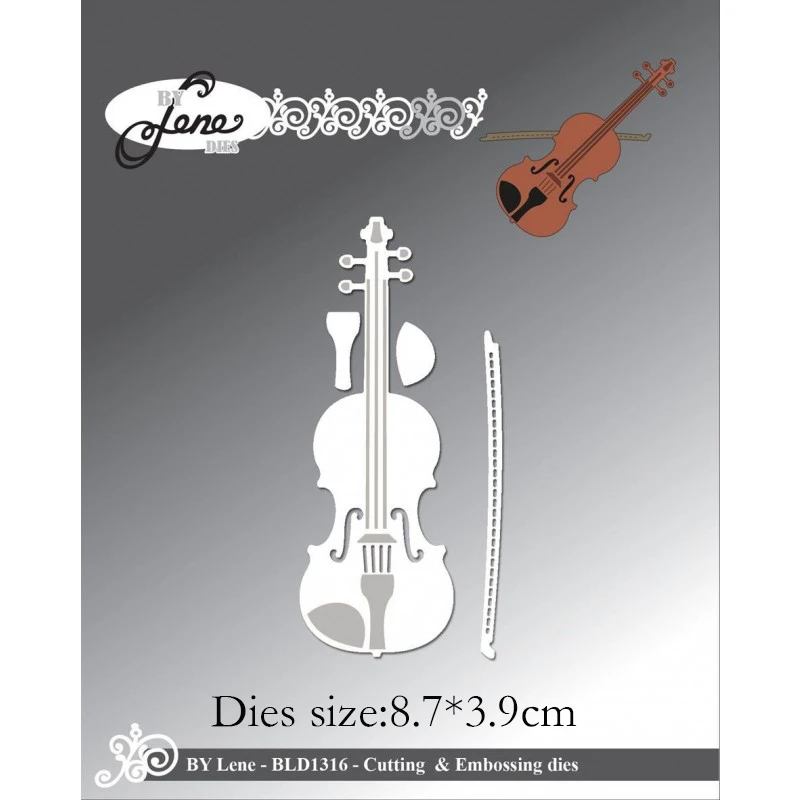 

NEW Metal Cutting Dies violin for Scrapbooking Steel Craft Die Cut Embossing Paper Card Album Stencil