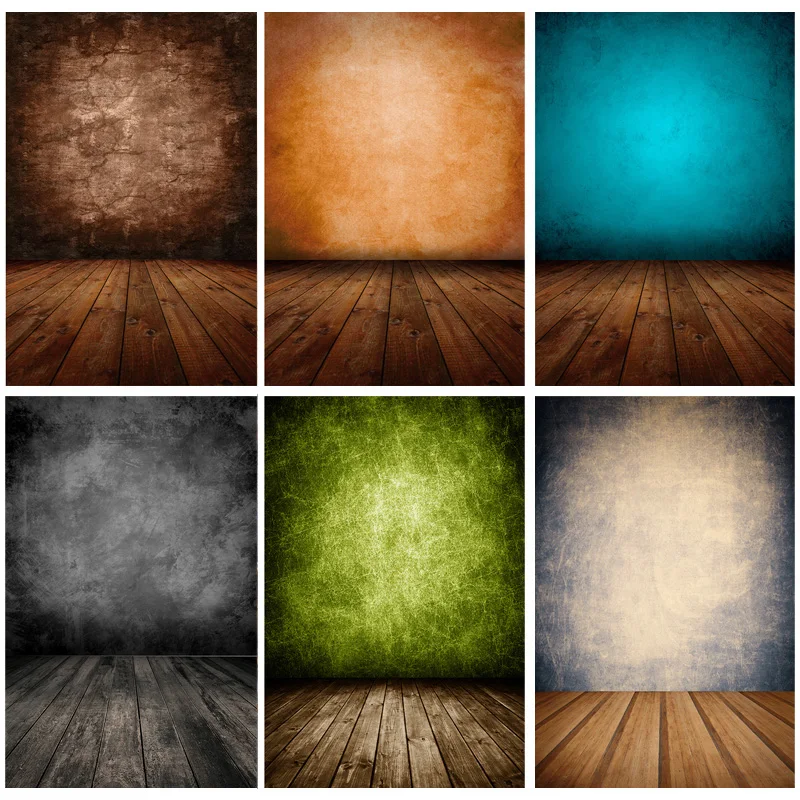 

ZHISUXI Vinyl Retro Wood Plank Vintage Baby Portrait Photography Backdrops For Photo Studio Background Props 21415 LFG-03