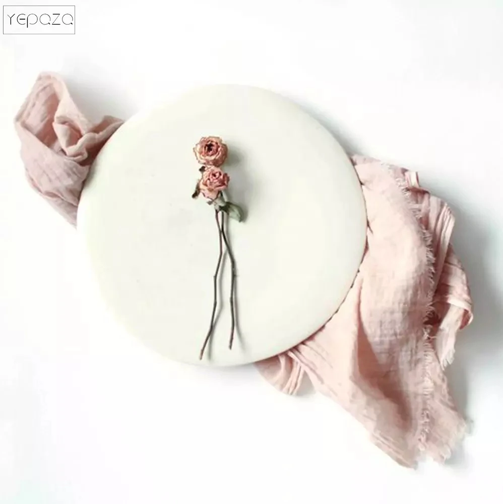 YEPQZQ home decor napkins party table cloth peach colour gauze 43x43cm wedding decorations | Дом и сад