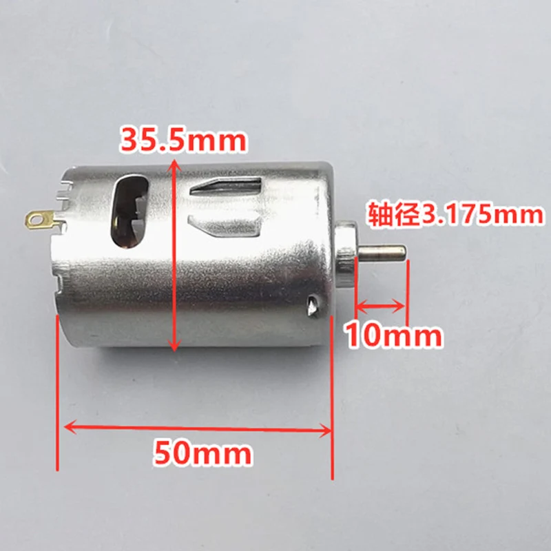 RS-545 Micro 35 5 мм Электрический двигатель DC 6V 7 2 V 4 Высокая Скорость мощности большой