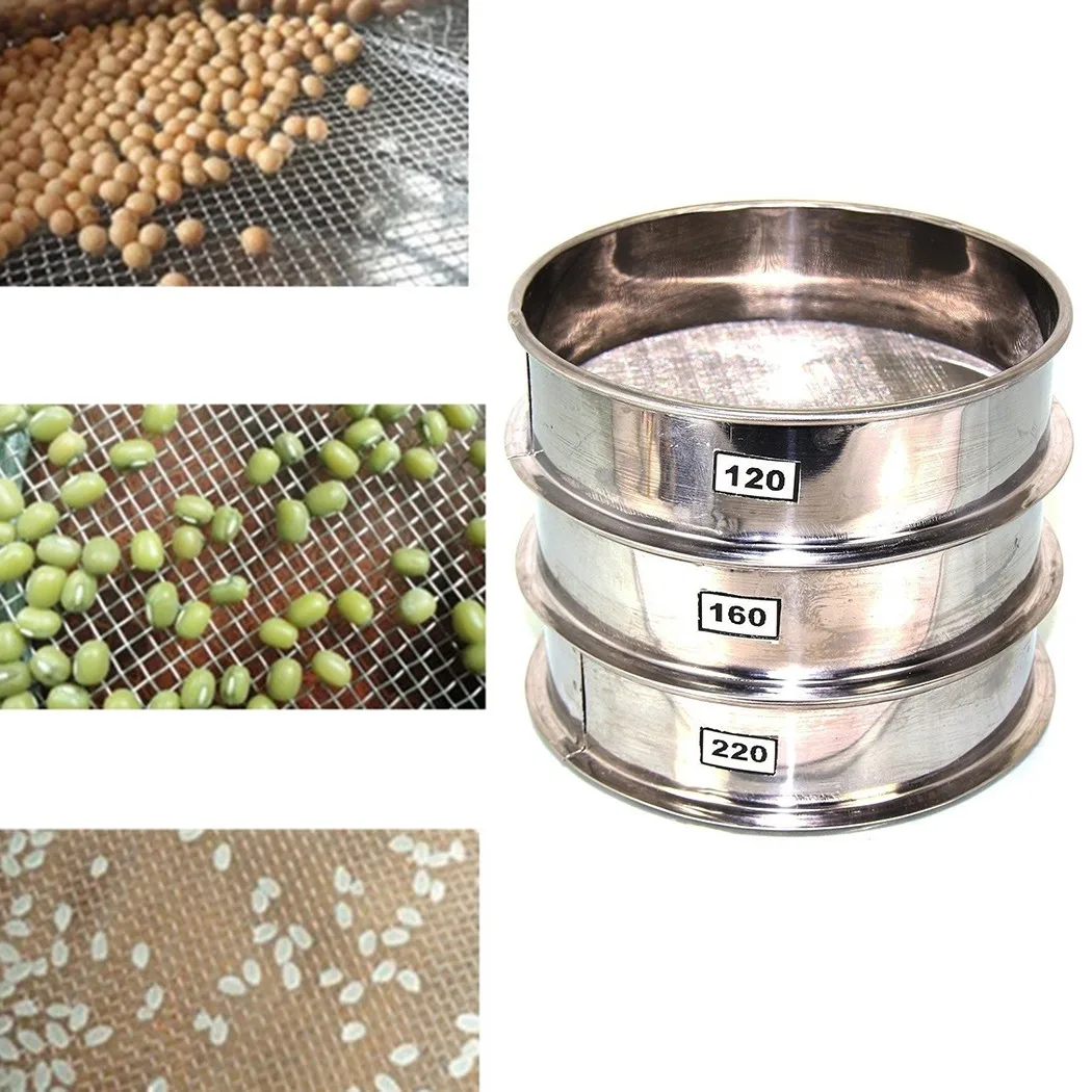 

Chinese Medicine Sieve With Sieve For Sampling Stainless Steel 15CM High Quality Material 304 Stainless Steel