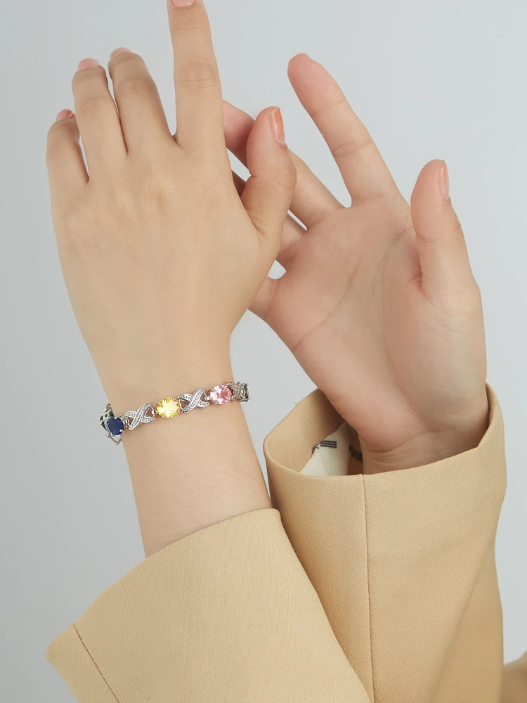 

INALIS Multicolor Zircons Series Brecelets For Women Noble Tennis Bracelet Luxury Fashion Accessories Lady More Choose Jewelry