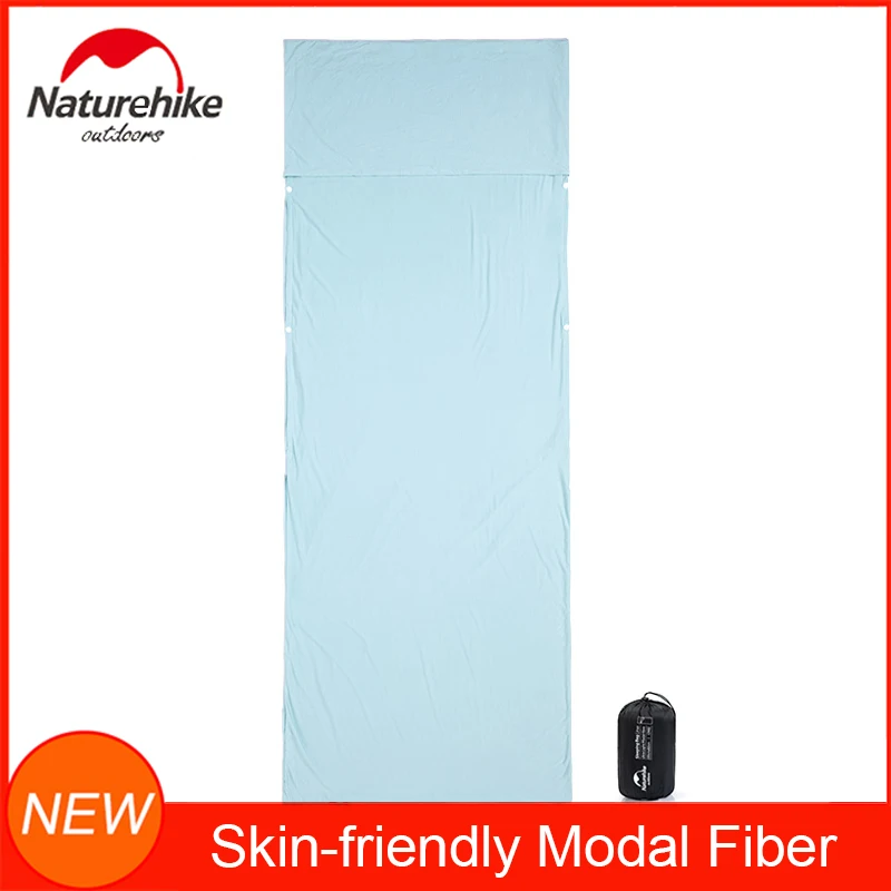 

NatureHike New Skin-friendly Modal Fiber Sleeping Bag Liner for Travel and Camping Sheet Ultralight and Portable with Stuff Sack