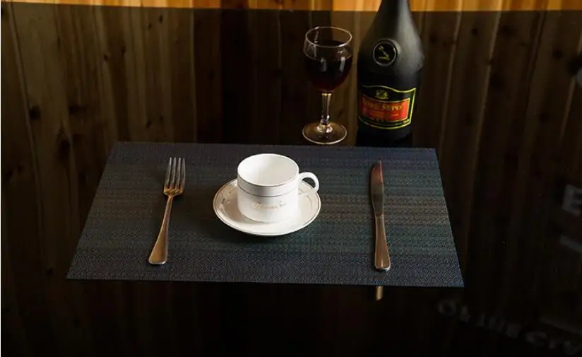 6 шт./лот ПВХ обеденный стол подставка для обеденного стола прямоугольная