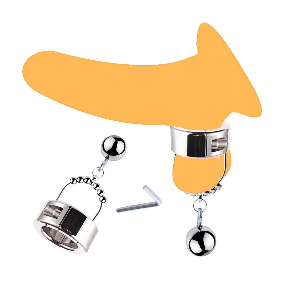 Женское кольцо на пенис тяжелый вес мужской металлический шарик Растяжитель