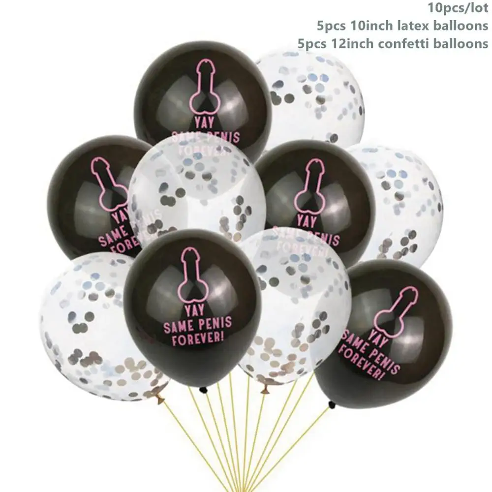 Penis Balloons 4 Taoup, 1 шт., сетчатая белая роза, корона, вуаль, свадебные сувениры и подарки, принадлежности для вечеринки-девичника, для невесты - Цвет: Penis Balloons 4