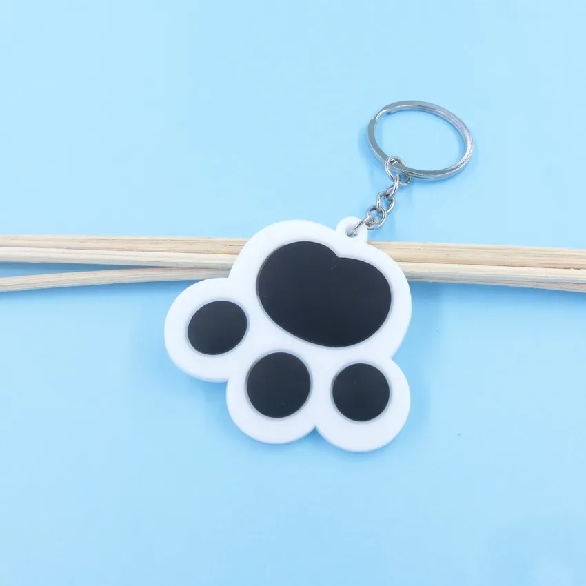 Милый ключница с большой лапой животных для женщин, девочек, мальчиков, подарка на вечеринку, день рождения, студенческий портфель, плечевой рюкзак, подвеска KC303.