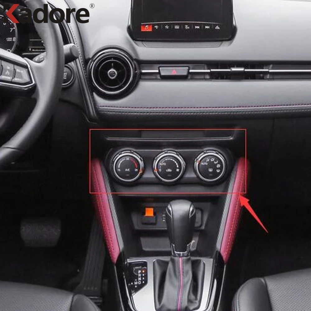 Для Mazda CX-3 CX3 ABS Матовый интерьера Кондиционер Переключатель переменного тока Управление Кнопка чехол для кресла водителя Мерседеса наклейки