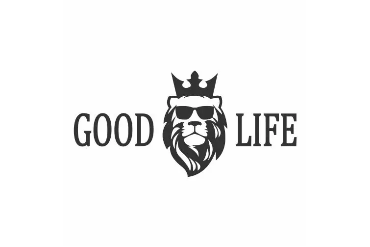 Модные солнцезащитные очки в виде льва с надписью Good Life автомобильные наклейки