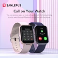 Новинка 2020, Смарт-часы SANLEPUS с Bluetooth для звонков для мужчин и женщин, водонепроницаемые Смарт-часы, MP3-плеер для OPPO, Android, Apple, Xiaomi, Huawei