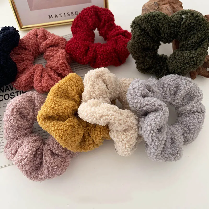 Зимние теплые женские кольца из овечьей шерсти милая фотоверевка украшение для