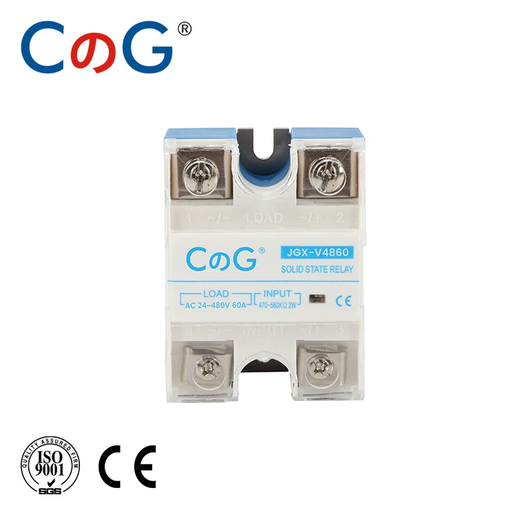CG JGX серия SSR 60VA 80VA 100VA 220VAC 380VAC однофазный регулятор напряжения теплоотвод 60A 80A 100A VA