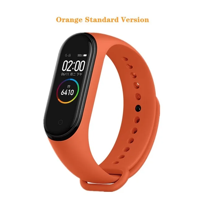 orange Xiaomi mi Band 4, умный браслет 3, Bluetooth 5,0, браслет для фитнеса, Traker AMOLED, цветной сенсорный экран, mi Band 4, спортивный, Smartband 4 - Цвет: orange