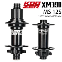koozer xm390 boost mtb mountain bike hubs 32h hole 4 bearing bicycle hub 6 bolt front hub 15110 rear hub 12148mm 11 12 speed