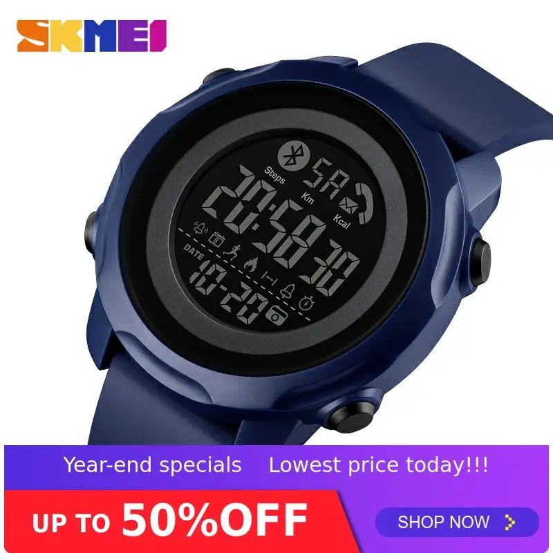 

Смарт-часы SKMEI мужские спортивные, водонепроницаемые, совместимые с Bluetooth