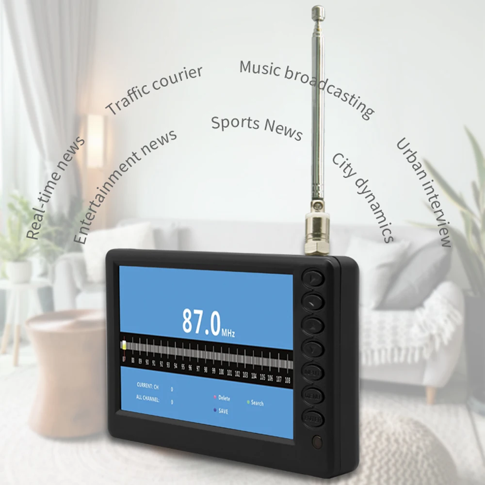 LEADSTAR 5 дюймовый карманный мини Телевизор с поддержкой USB TF MP4 H.265 A|Портативные