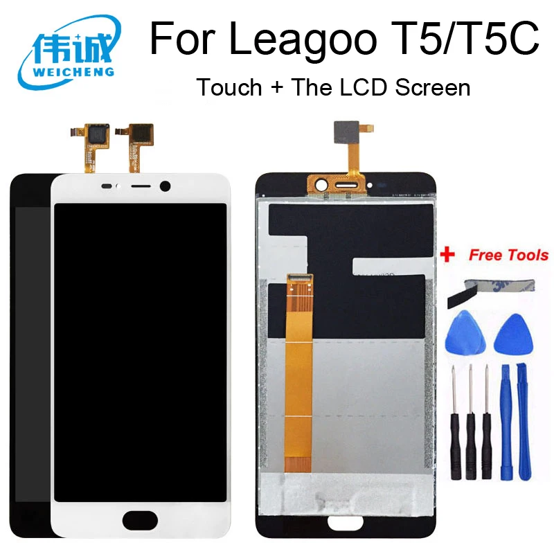 WEICHENG тестирование для LEAGOO T5 ЖК-дисплей Дисплей + кодирующий преобразователь
