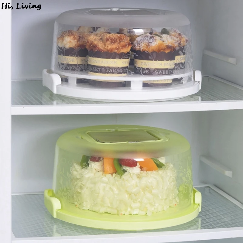 

Portable Cake Box Handheld Cake Package Food Storage Case Pink Fresh Keeping Container With Lid Toast Cake Box Baking Supplies