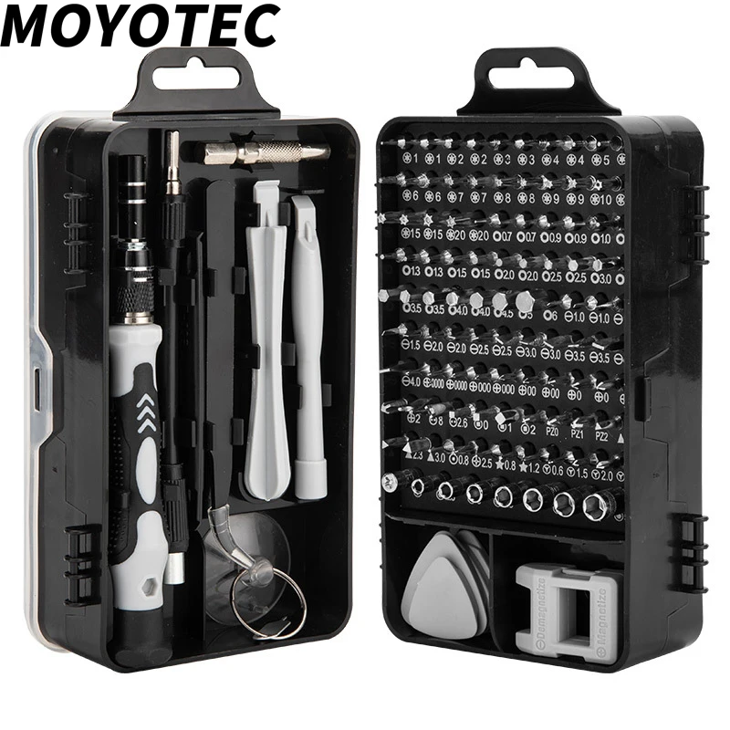 MOYOTEC 112 In 1 Screwdriver Set Household Multi-function Precision Mobile Phone Repair Device Screwdriver Hand Tools