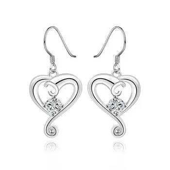 

Heart Shape Dangle Earrings for Women Romantic Love Jewelry Birthday Party Gift