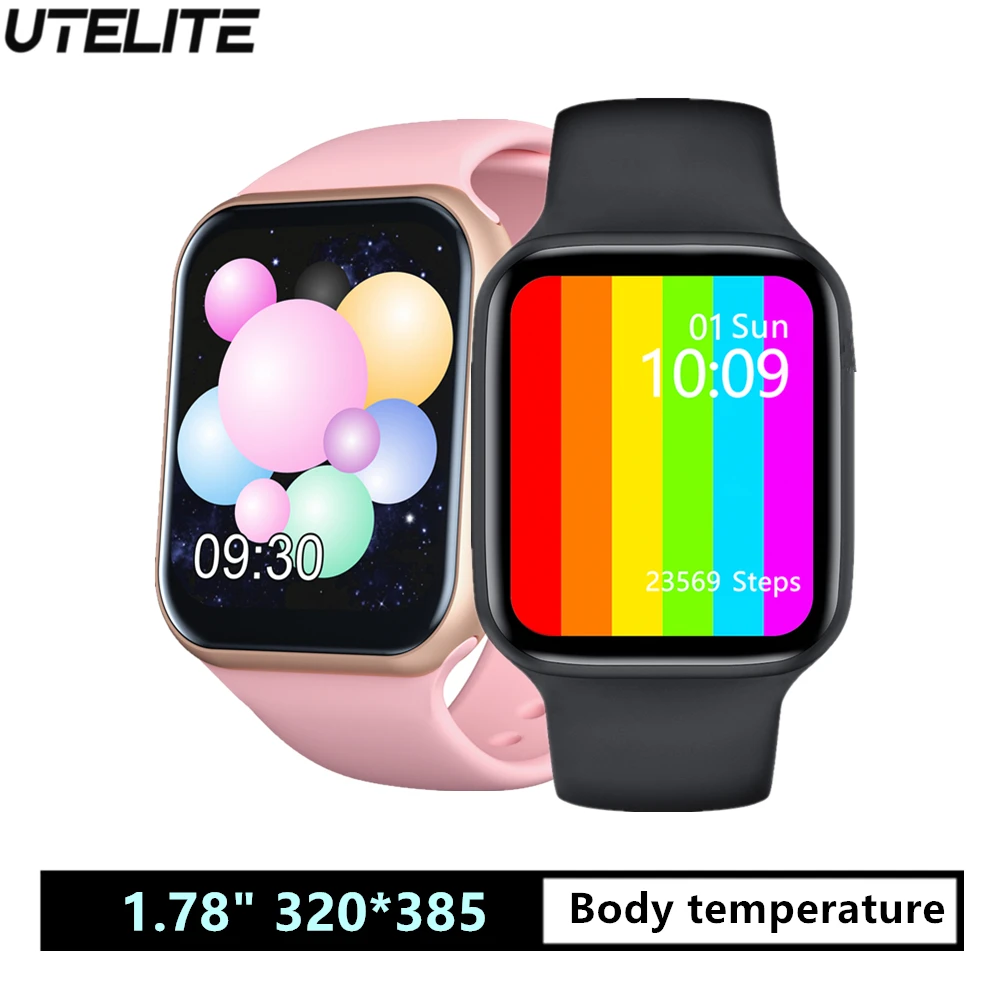 Умные часы UTELITE Z20 с экраном 1 78 дюйма и поддержкой Bluetooth многоязычные HeartRate BloodOxygen