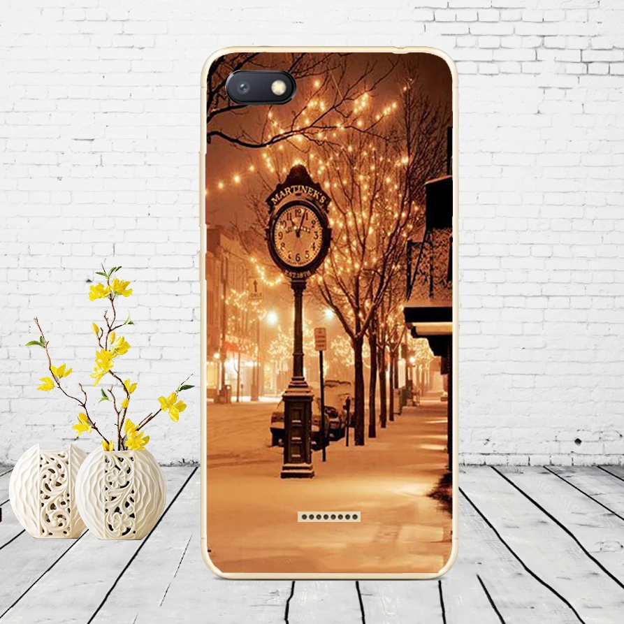 D46 Силиконовый чехол для xiaomi redmi 6a защитный чехол Мягкий ТПУ чехол для телефона Чехлы для xiaomi redmi 6A чехол бампер 6a Coque - Color: D46