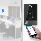Водонепроницаемый дверной замок, 13,56 МГц, считыватель доступа, сканер отпечатков пальцев, управление через приложение, TTLOCK, Bluetooth замок, большой радиус действия, сканер отпечатков пальцев, карта Reade