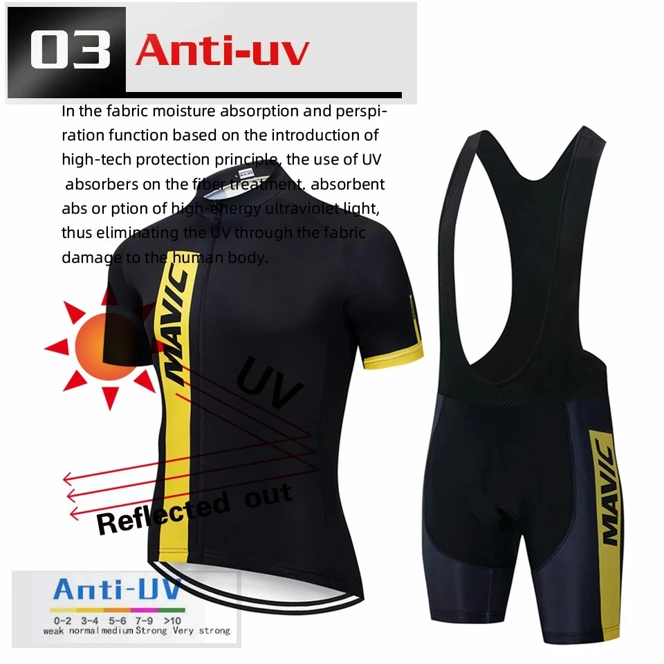 

Mavic 2021 Team Cycling Clothing /Road Bike Wear Racing Clothes Quick Dry Men's Cycling Jersey Set Ropa Ciclismo Maillot