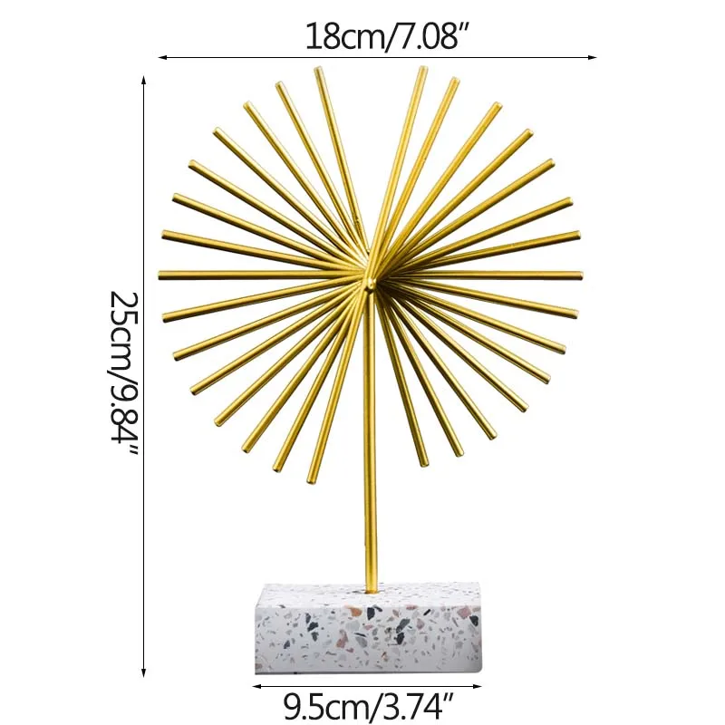 

Nordic Minimalist Geometric Metal Artwork Home Desktop Decoration Ornaments Living Room Decoration Furnishings Wedding Gifts