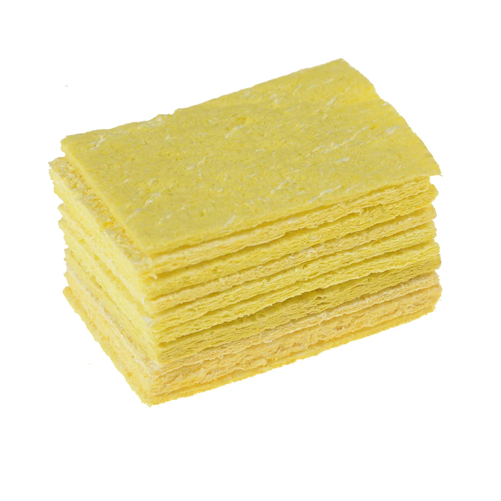

10pcs High Temperature Resistant Heatstable Solder Thick Sponge Soldering Welding Accessories Soldering Iron Cleaning