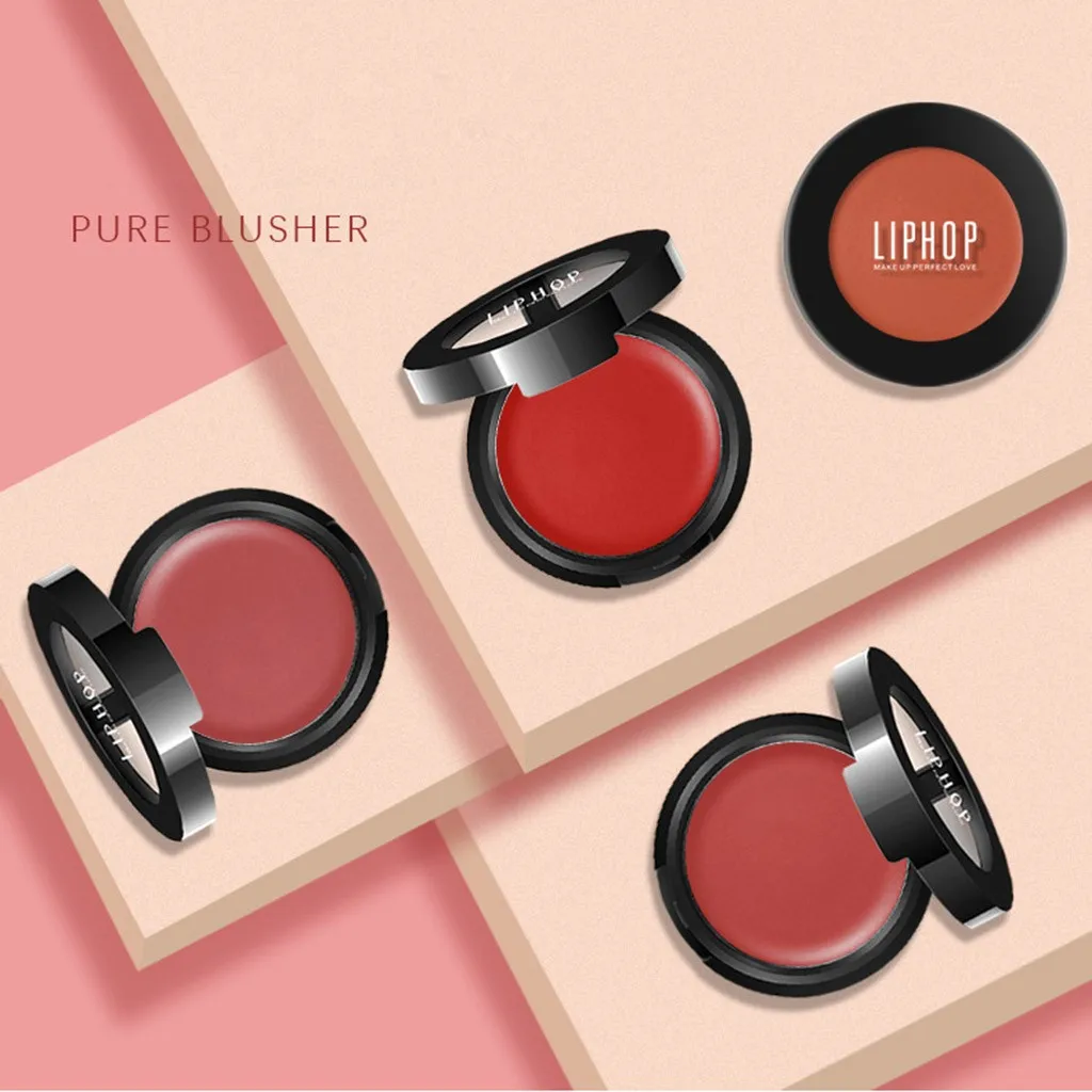 Матовая помада для теней румяна три в одном медовый Румяна румян крем макияжа