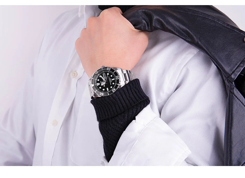 Seiko часы мужские 5 автоматические часы люксовый бренд водонепроницаемые спортивные наручные часы Дата мужские часы для дайвинга relogio masculin SNZF