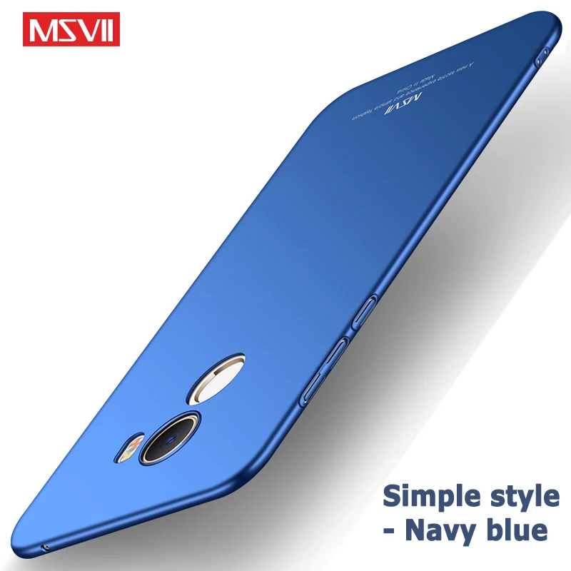 Simple navy blue Для Xiaomi mi Mix 2 S Чехол Msvii Silm Матовые чехлы для Xiaomi mi Mix 2 S Чехол Xio mi x2 S PC чехол для Xiaomi mi x2S чехол - Цвет: Simple navy blue
