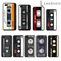 retro cassette tape music pattern phone case for oppo r9 r11 r15 r17 reno realme s plus normal 2z 3 5 c2 pro cover funda shell