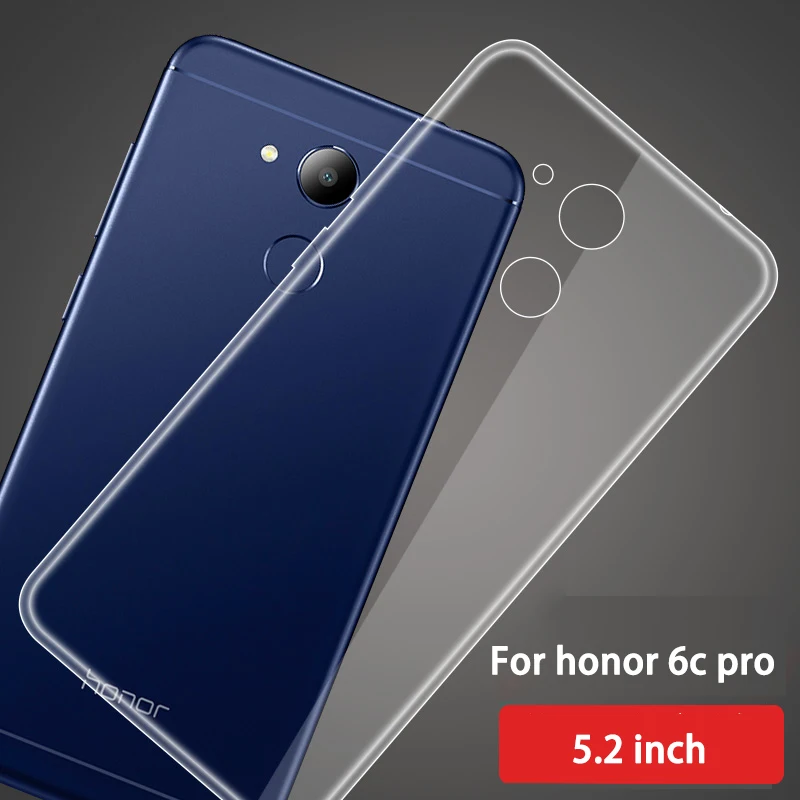 Мягкий прозрачный чехол для honor 6c pro JMM-L22 тонкий термопластичный полиуретан