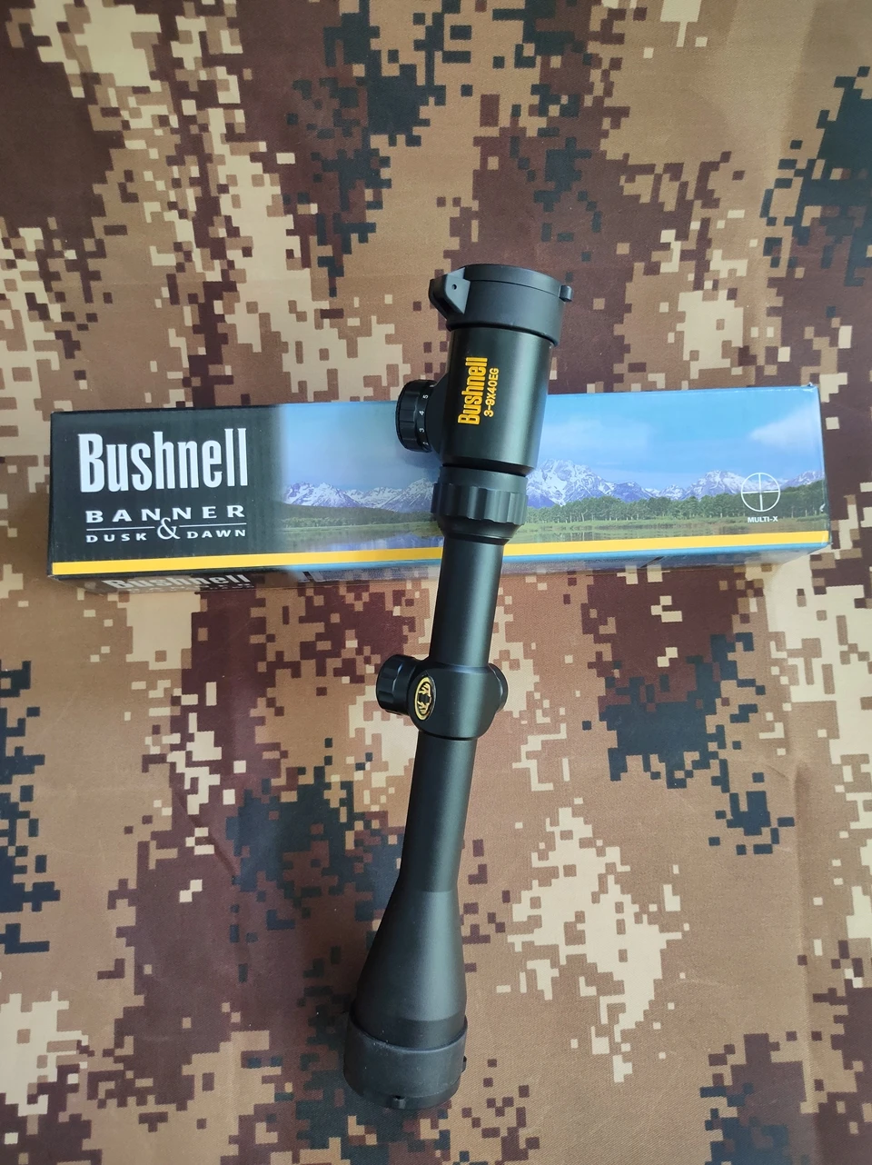 Прицел для винтовки 3 9x40EG оптический красный и зеленый дальномер с подсветкой