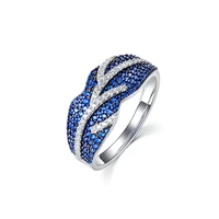 spring fashion ring for women wedding party kyanite rings trendy graceful jewelry zircom accessory