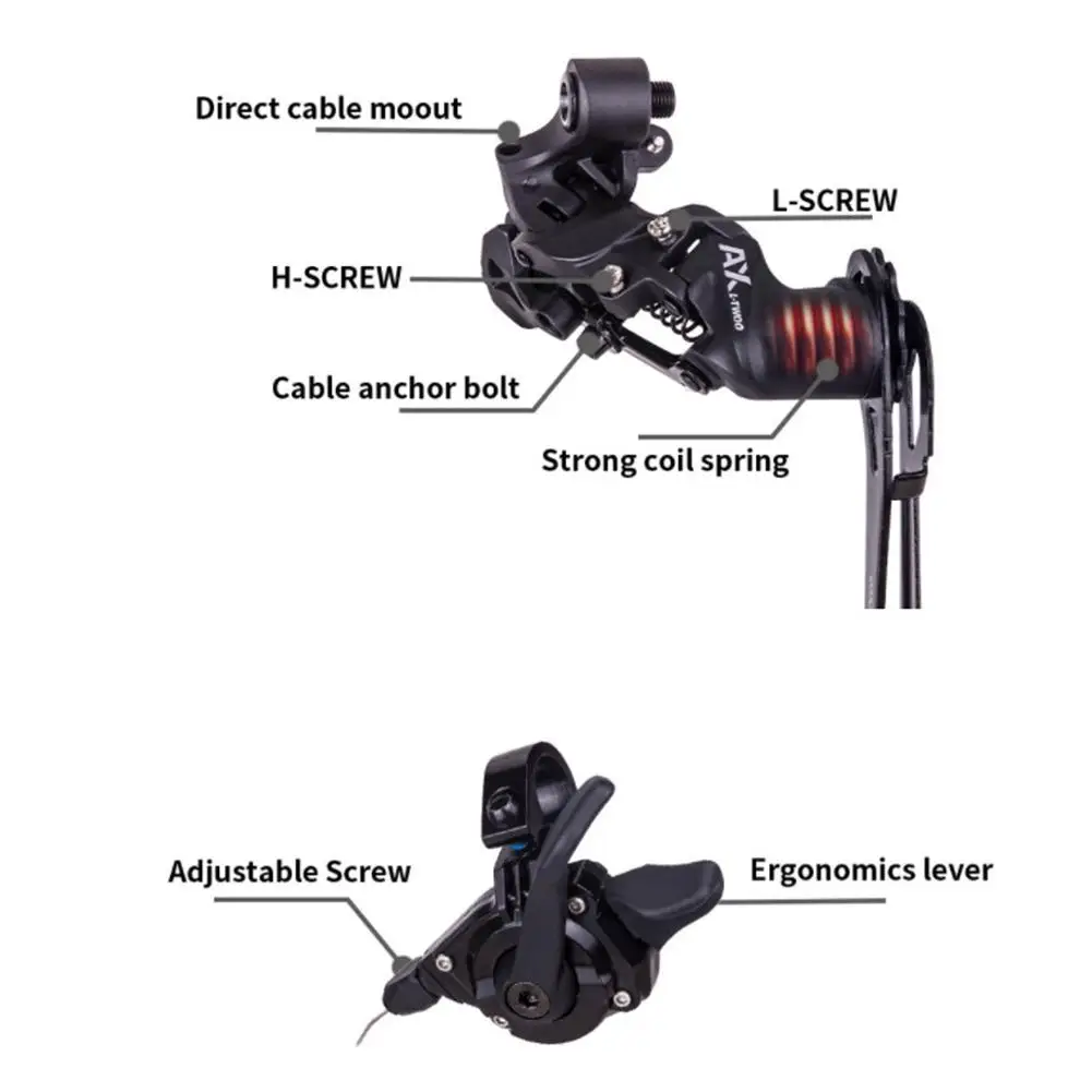 

MTB Bike Derailleurs Speed Trigger Shifter Bicycle Accessory Support 50T Flywheel