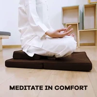 yoga meditation seat cushion coconut fibre linen seat coconut fibre core zafu and zabuton meditation cushion set