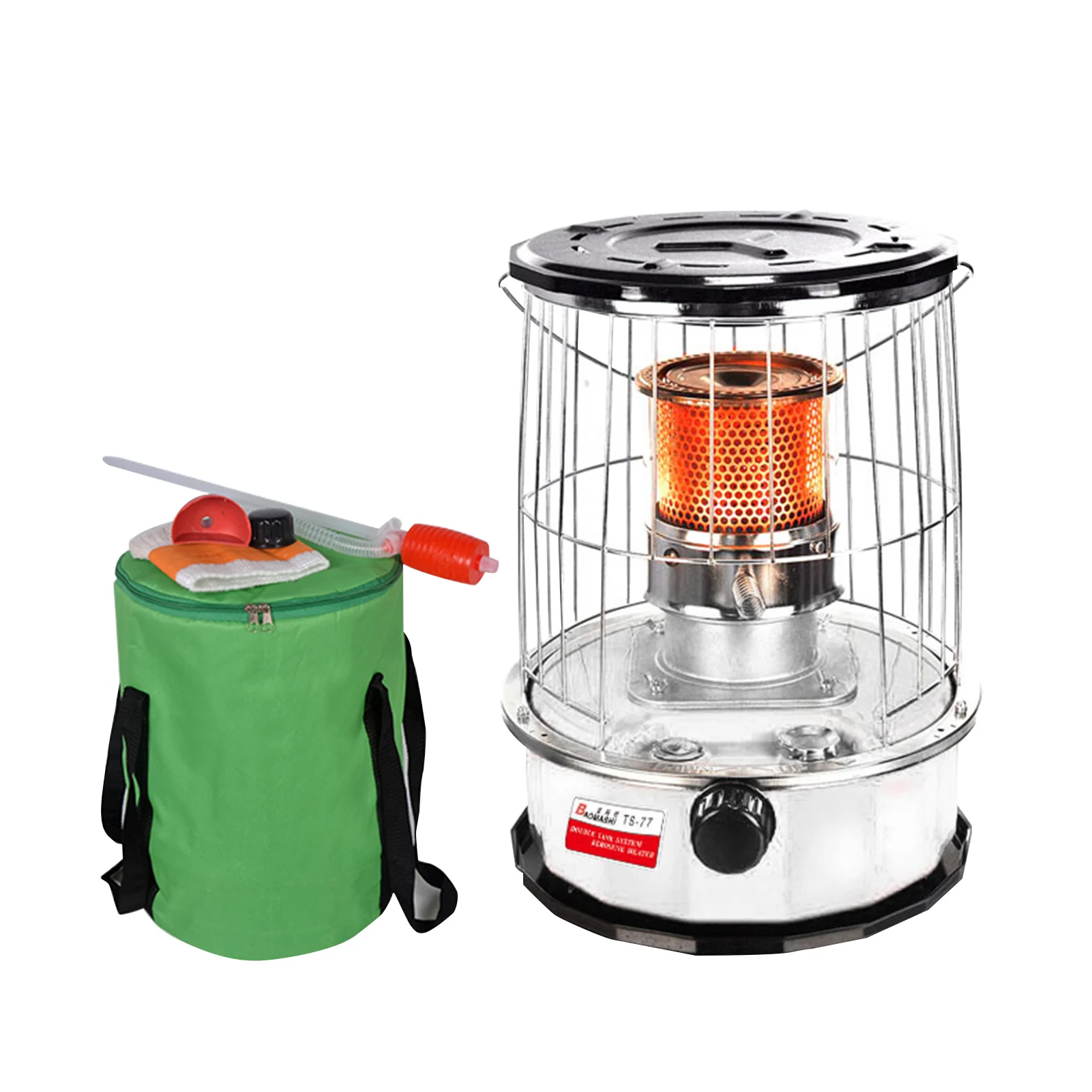 6L Kerosene Heater Tempered Heating Area 12 Square Meters Glass Heater With Storage Bag For Home Camping Barbecue Ice Fishing