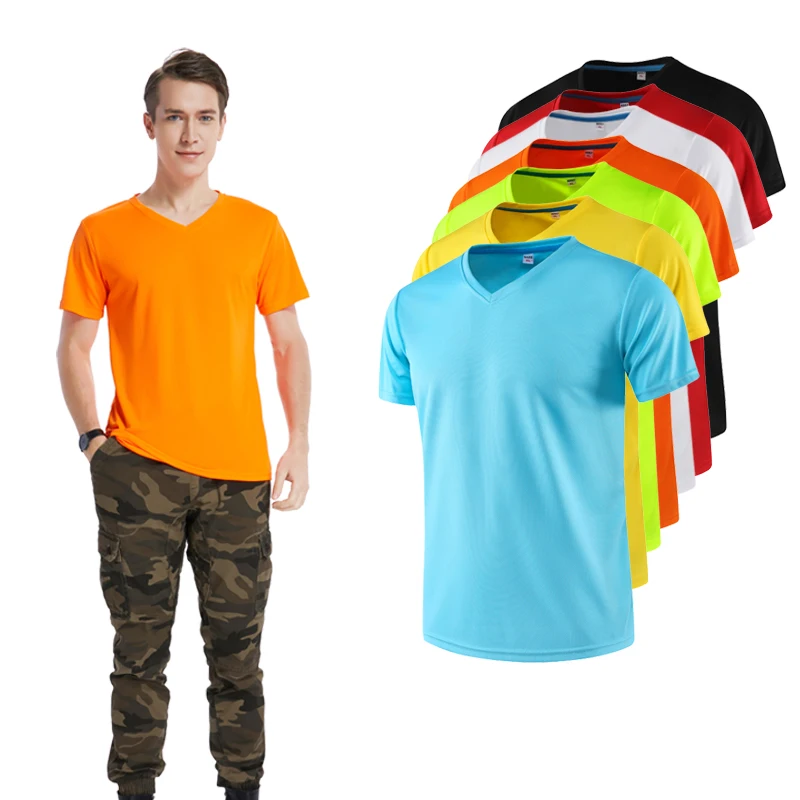 Мужская футболка для бега дышащая быстросохнущая фитнеса спортзала однотонные